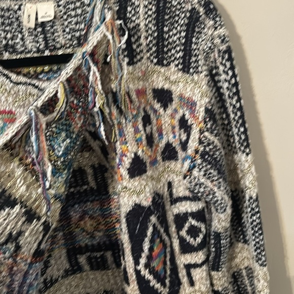 Anthropologie Moth Spectra Fringe Cardian Sweater - Picture 7 of 7